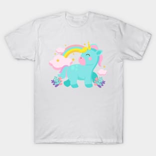 Funny Unicorn Girls Women Kids T-Shirt